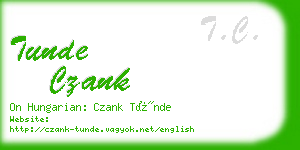 tunde czank business card